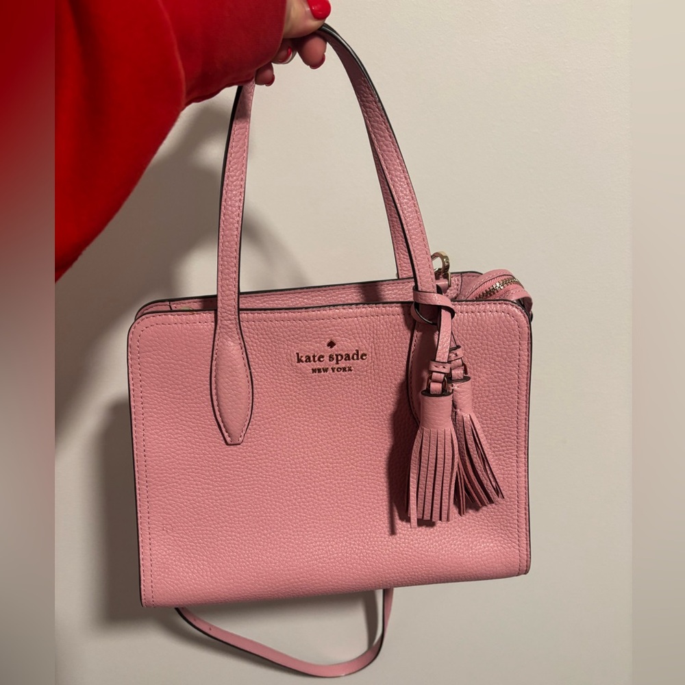 Kate Spade Pink Crossbody Bag with Tassel